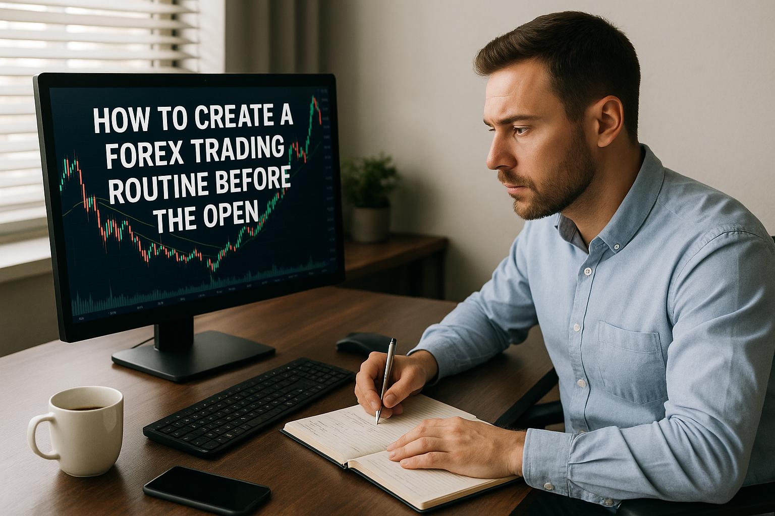 How to create a forex trading routine before the open