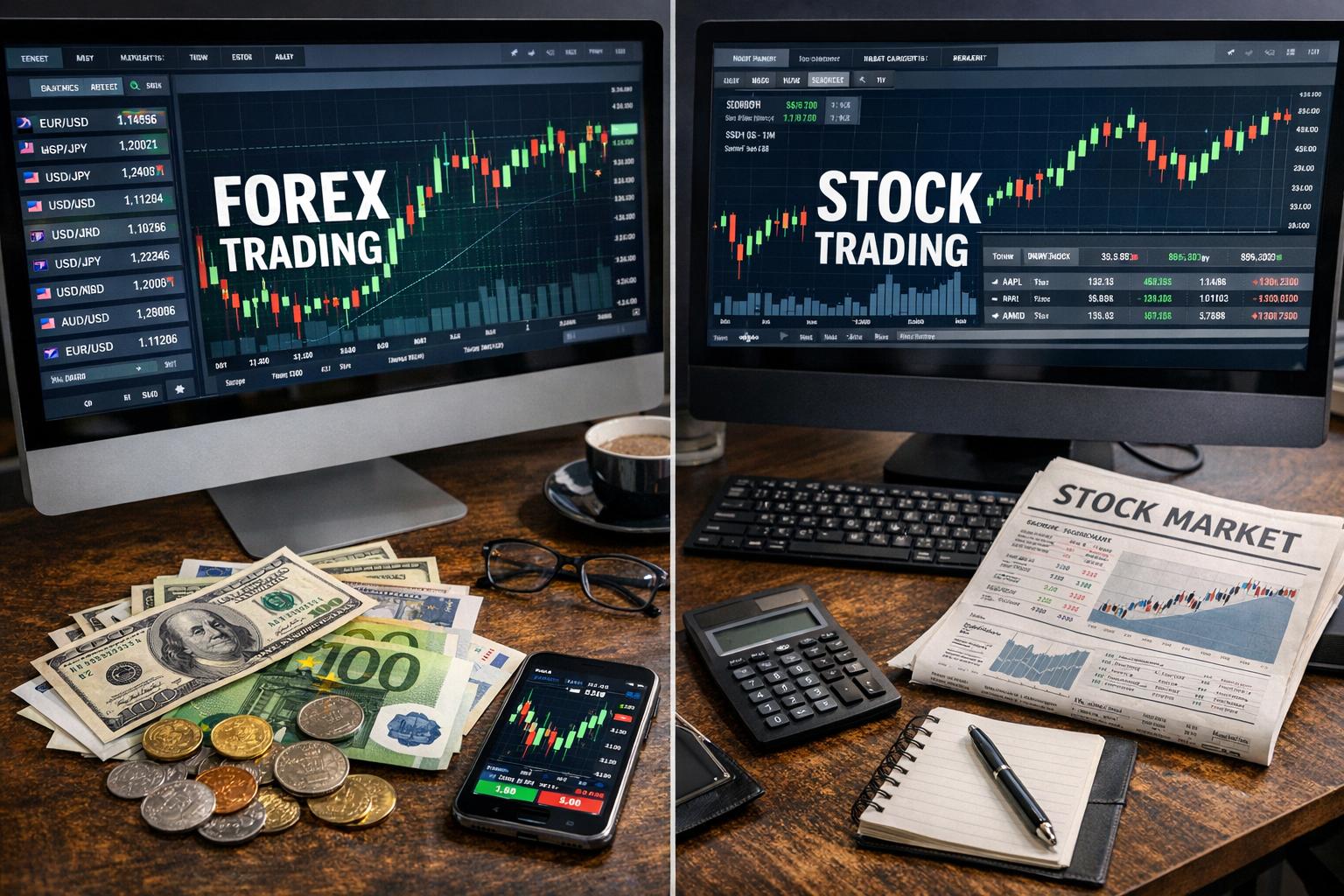 How Forex Trading Differs from Stock Trading