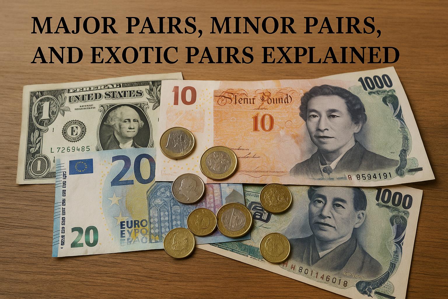 Major pairs minor pairs and exotic pairs explained
