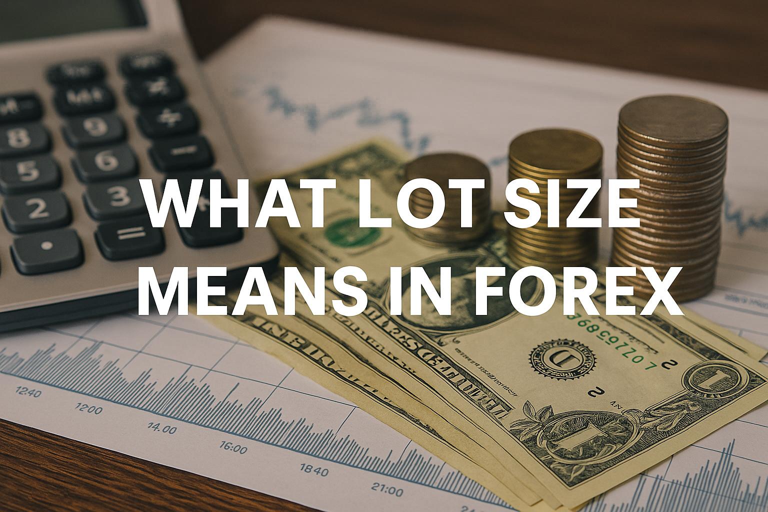 What lot size means in forex