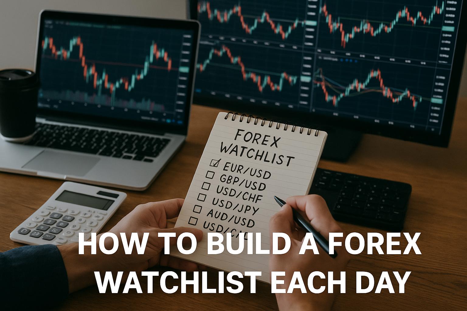 How to build a forex watchlist each day